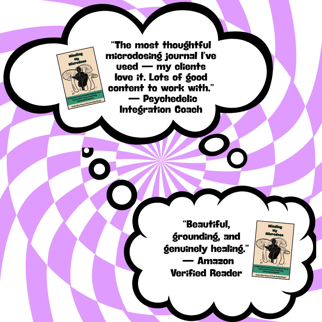 Reviews for Microdosing Journal Journal reviews from a psychedelic integration coach and a verified Amazon reader for the guided journal/workbook "Minding My Microdose: A 9-Week Guided Psychedelic Healing & Integration Journal Rooted in Somatic Therapy, Trauma Healing, & Nervous System R