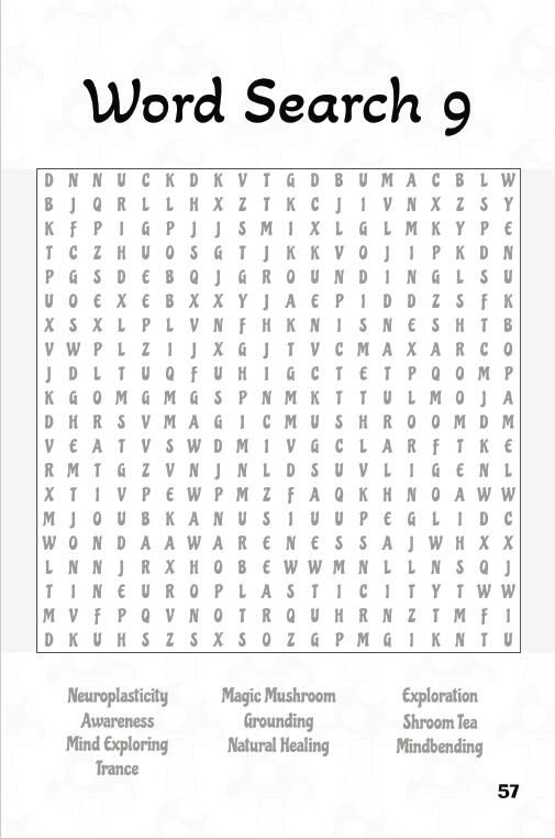 Word Search — Psychedelic Themed Puzzles Word Search — Psychedelic Themed Puzzles