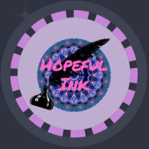 Hopeful Ink | Structured Integration Resources for Psychedlic Healing -- Integration Made Easy Hopeful Ink Logo - An intricate mandala with shades of purples, lavenders, and shades of blues and aquas, with a fountain pen on top and the words Hopeful Ink.